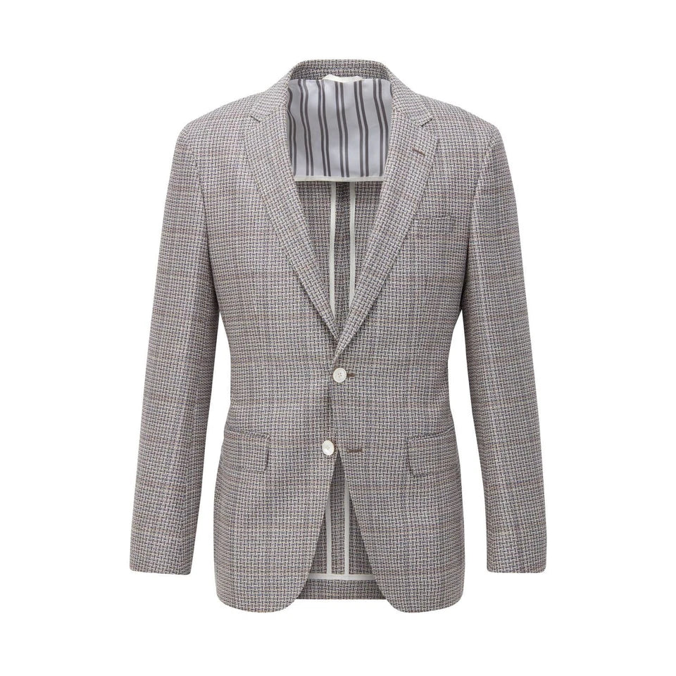 BOSS Hartlay1 Slim Fit Blazer in Silver