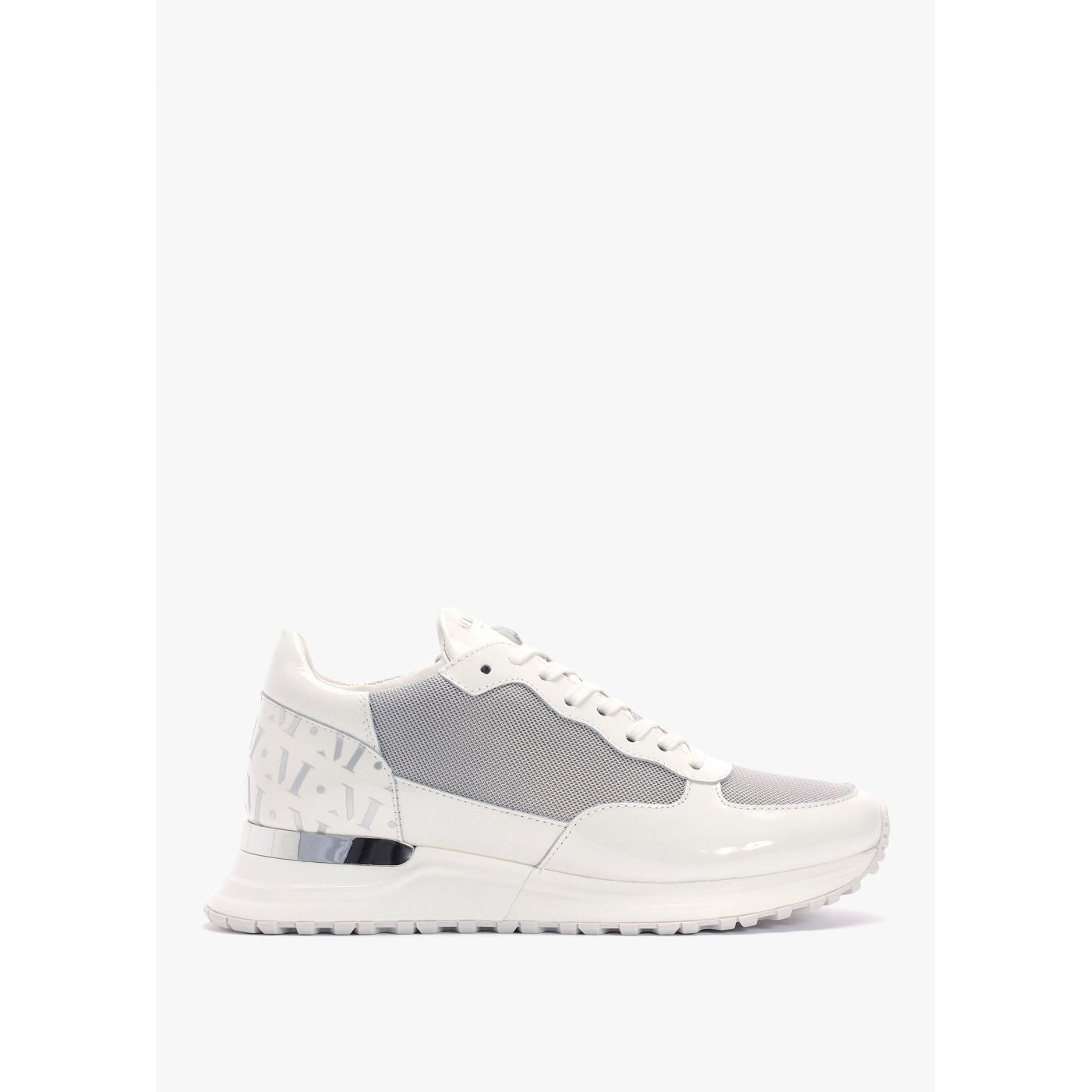 Mens Popham Trainers In White Chrome