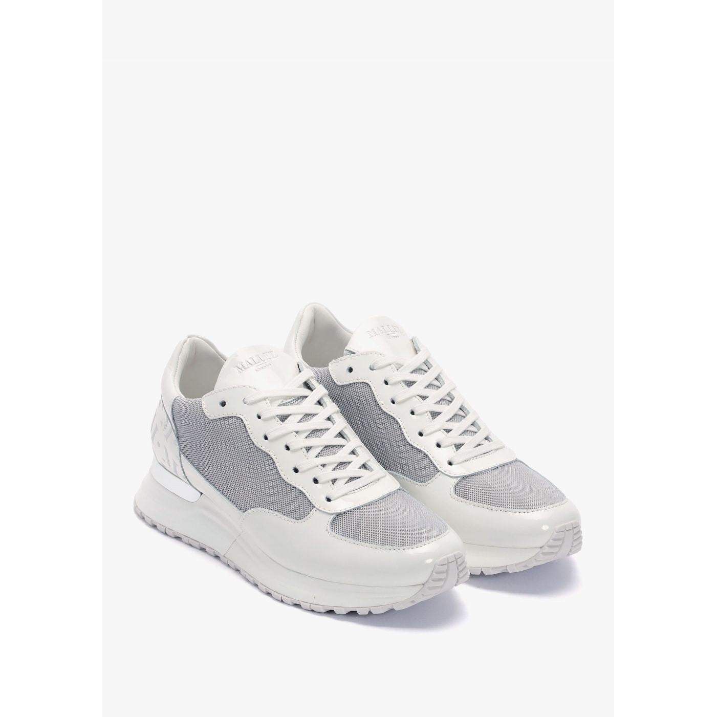 Mens Popham Trainers In White Chrome