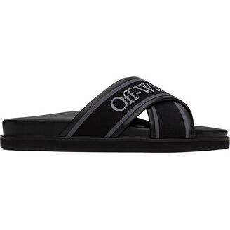 Off-White Black Cloud Criss Cross Slides