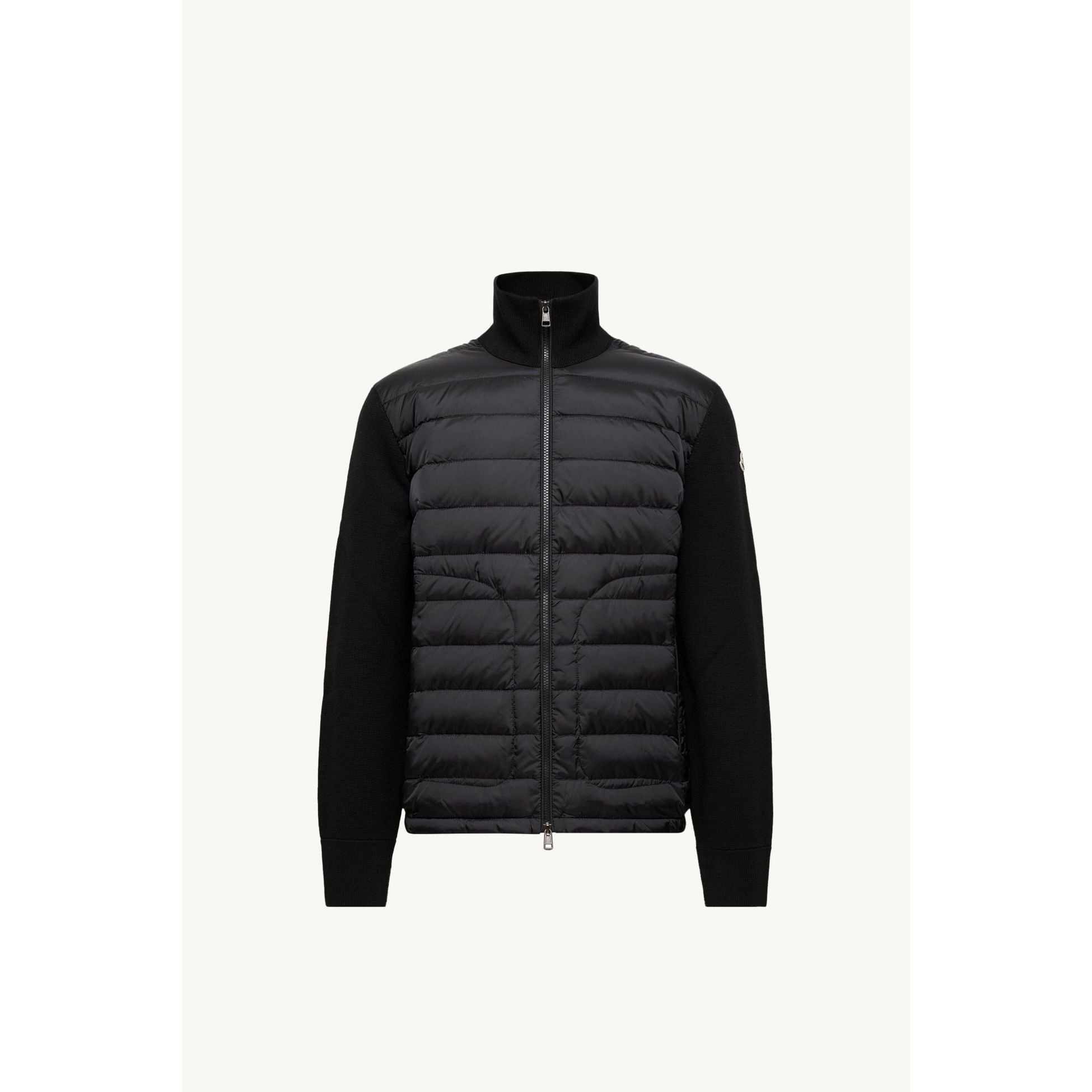 Padded Zip-Up Cardigan