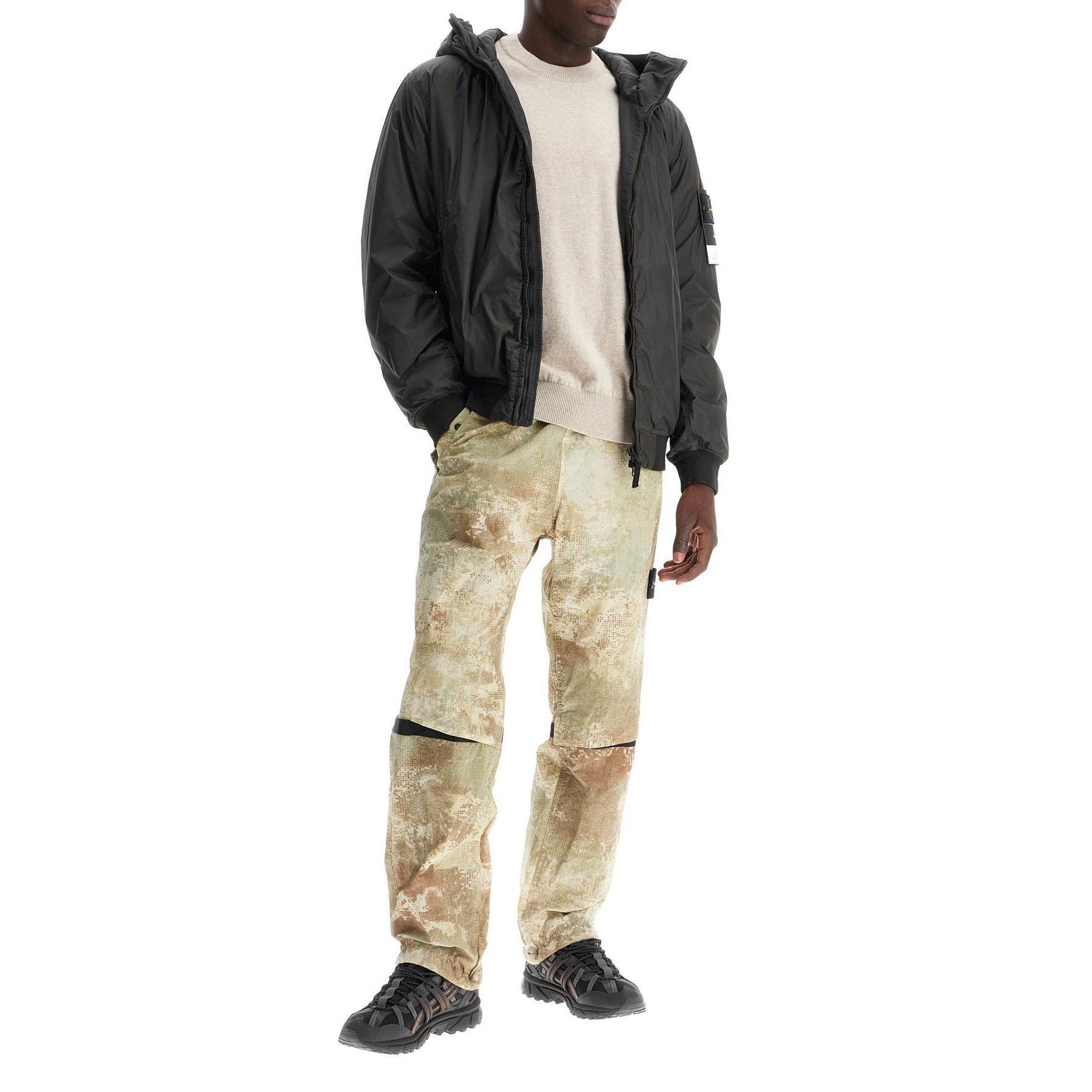 STONE ISLAND rws wool raglan pullover Beige