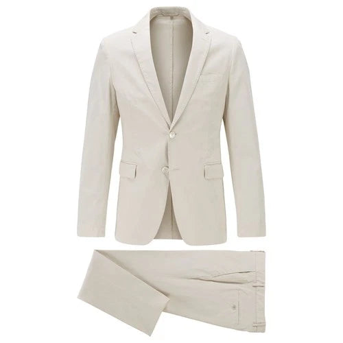 Men's Hugo Boss Hanry2/Barlow1-D Suit in Cream