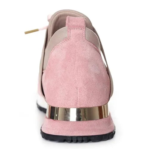 MALLET BTLR ELAST Pink Women's Low-Top Lace Up Trainer Shoes Size UK5 \/US6 \/EU38