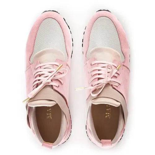 MALLET BTLR ELAST Pink Women's Low-Top Lace Up Trainer Shoes Size UK5 \/US6 \/EU38