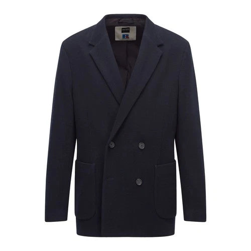 Men's Boss x Russell Athletic Cajan_RA Blazer Jacket in Blue