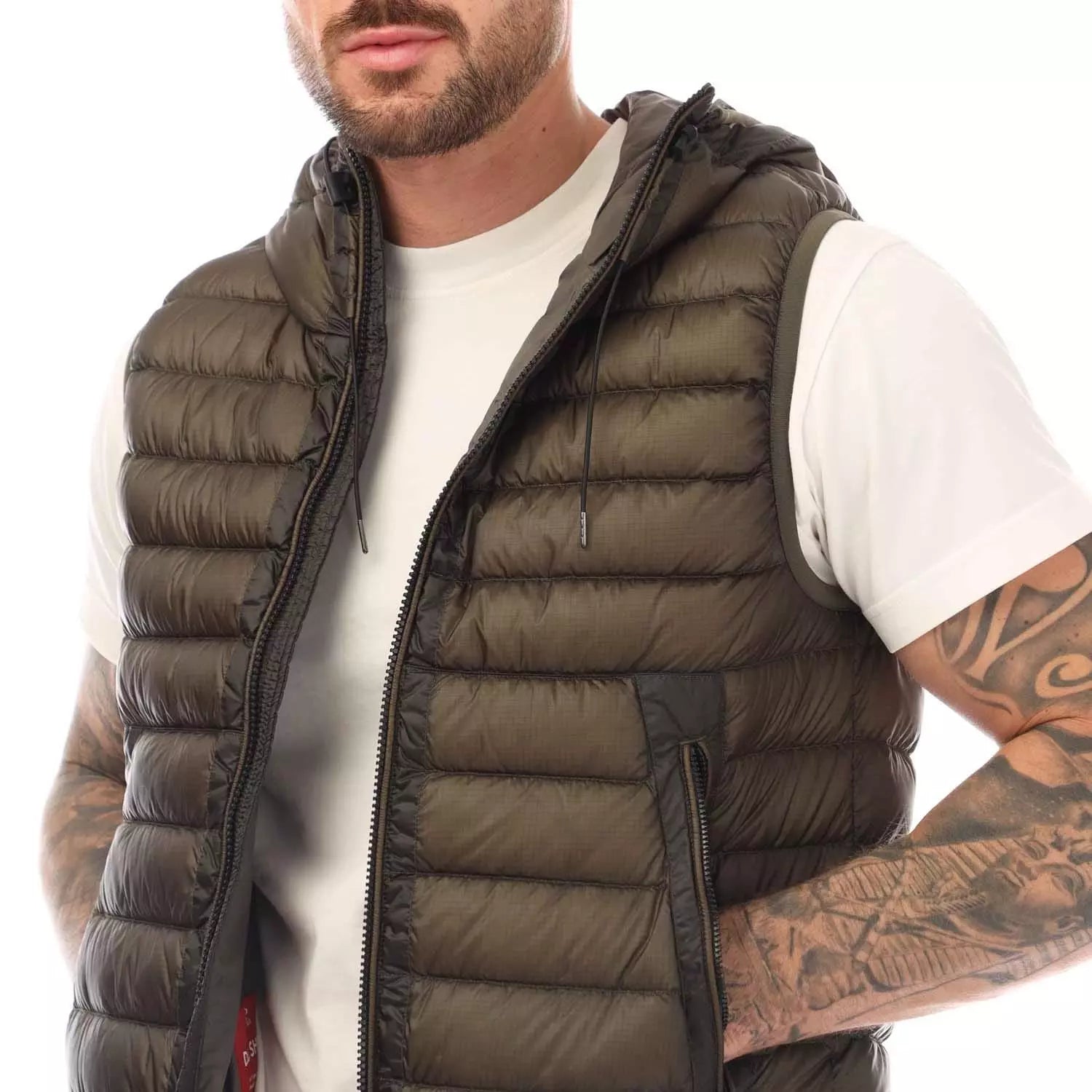 C.P. Company  Shell Gilet Green